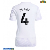 Manchester United Matthijs de Ligt #4 Auswärtstrikot Frauen 2025-26 Kurzarm